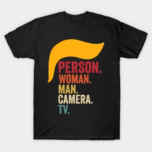 Person Woman Man Camera TV T-Shirt